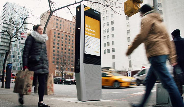 Link NYC- Free WiFi auf den Straßen New Yorks (Bildquelle: ©CityBridge)