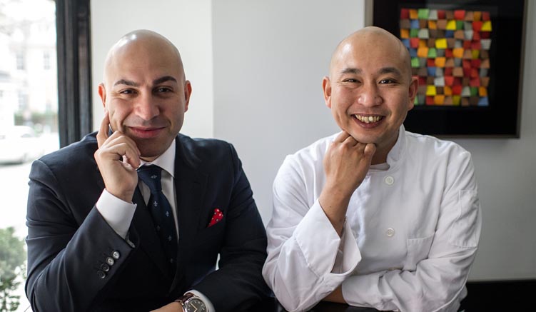 Sushi Nakazawa - Besitzer Alessandro Borgognone (li) und Chef Daisuke Nakazawa